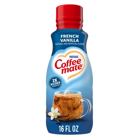 Coffee mate French Vanilla Gluten Free Liquid Non-Dairy Coffee Creamer, 16 fl oz