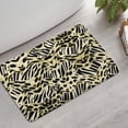 thumbnail image 2 of Zebra and Leopard Print Pattern Bathroom Rugs Mat,Non Slip Microfiber Bathroom Rug,Rubber Backing,Soft Bathroom Mats for Bathroom Floor,Tub and Shower,17x27in(43x68cm), 2 of 5