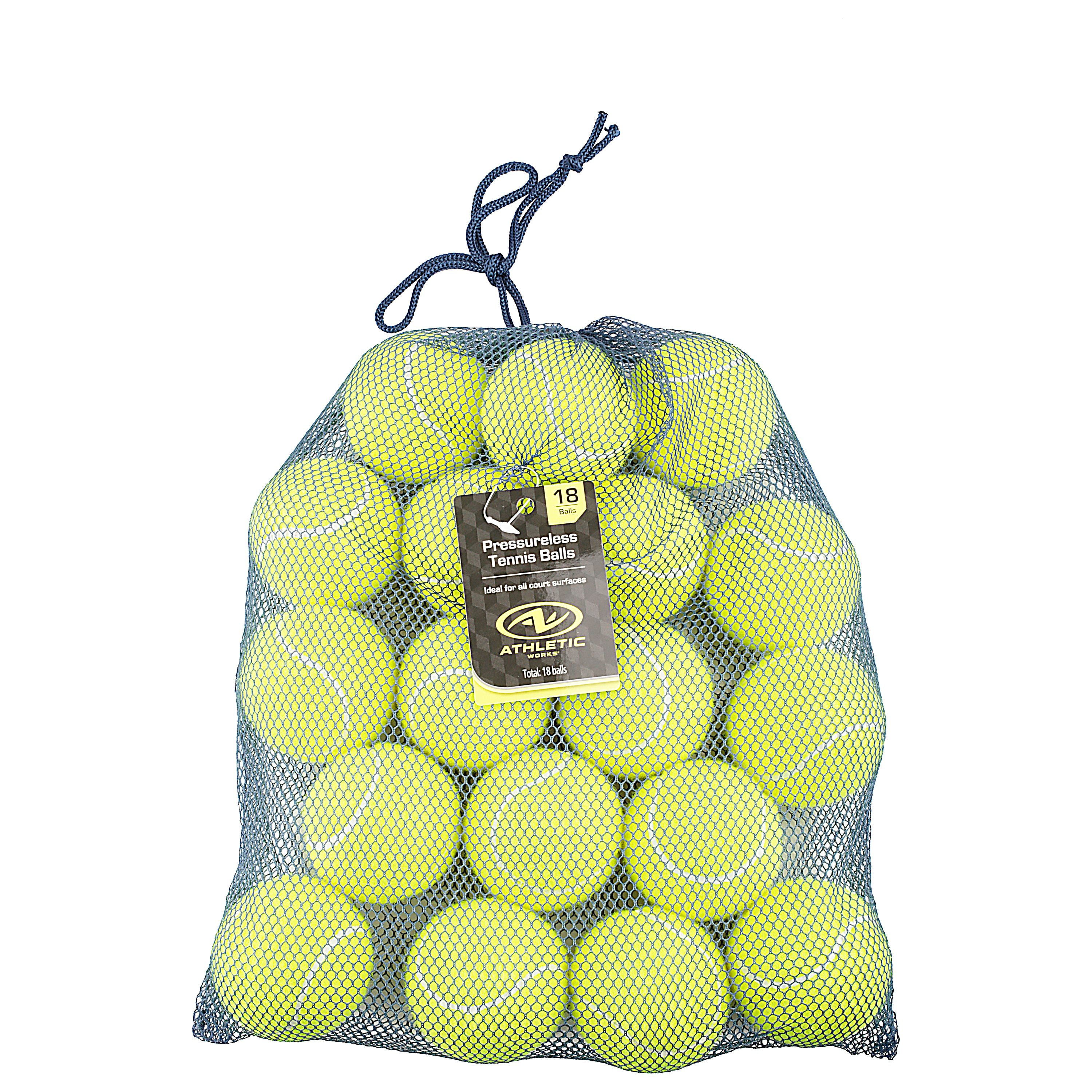 Athletic Works Pressureless Tennis Balls (18 balls)