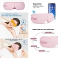 thumbnail image 1 of Masajeador de ojos Macarena portátil inalámbrico para ojos y patillas recargable plegable Rosa, 1 of 8
