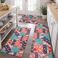 thumbnail image 2 of Pioneer Flower Floral Print Pattern Kitchen Rugs Sets Of 3,Kitchen Runner Rugs Non Skid Washable,Decorative Kitchen Floor Mats for Kitchen,Sink,Laundry,17X30 Inch + 17X47 Inch + 17X59 Inch, 2 of 6