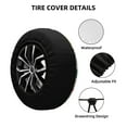 thumbnail image 2 of Naloa Medical Icons PVC Leather Spare Tire Wheel Cover for Car Truck SUV Camper Trailer Universal Fit many size14 inch, 2 of 6