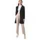 thumbnail image 4 of Abrigo Allegra K Largo Invierno Negocios Minimalista Sin Cuello Negro L, 4 of 6