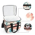 thumbnail image 6 of FORMRS Insulated Cooler Bag 24 Cans Capacity Soft Leakproof Lunch Box with Side Pockets, Watercolor Butterflies, 6 of 7