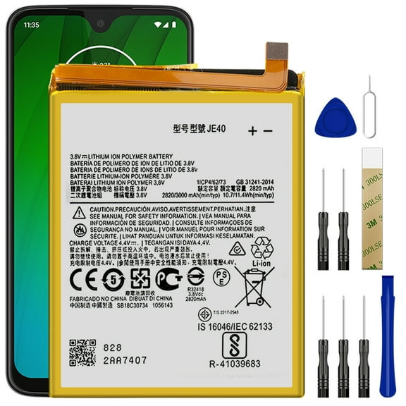 Replacement Battery JE40 For Motorola P30 Play (One) XT1941-2 Tool