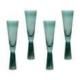 thumbnail image 2 of Flute Green Champagne Glasses - Set of 4, 2 of 5