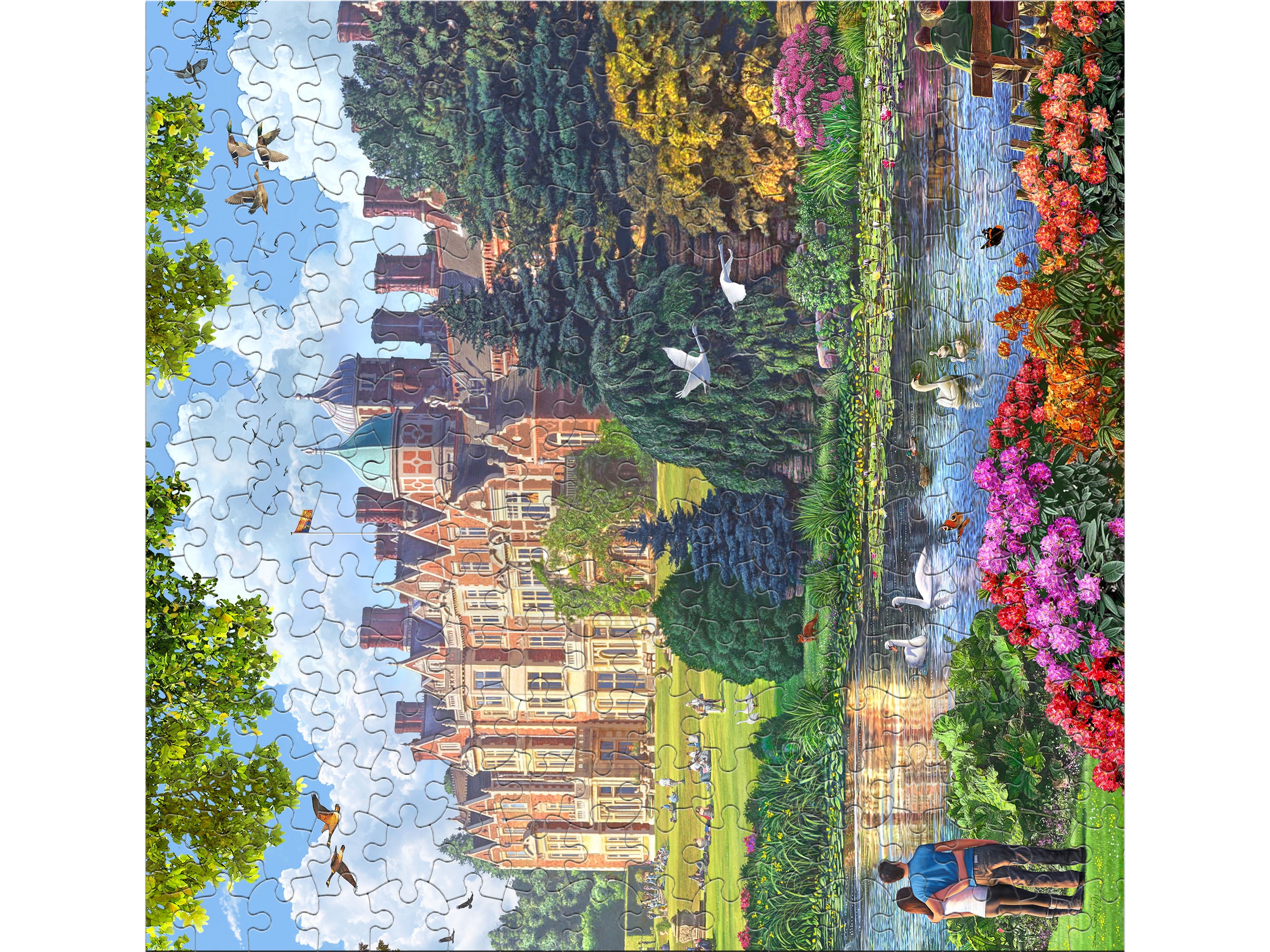 Ceaco Steve Crisp Sandringham Palace 300-Piece Interlocking Jigsaw Puzzle for Children Ages 14+