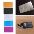 thumbnail image 2 of 100Pcs Blank Engraved DIY Blank Metal Smooth Business Visiting Name Cards Aluminium Alloy Business Card Display, 2 of 17