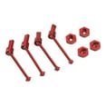 thumbnail image 4 of Front Rear Drive Shaft CVD, Front And Rear Drive Shaft Efficient Drivetrain Aluminum Alloy High Strength Stable Wear Resistant  For 1/18 RC Car Red, 4 of 8