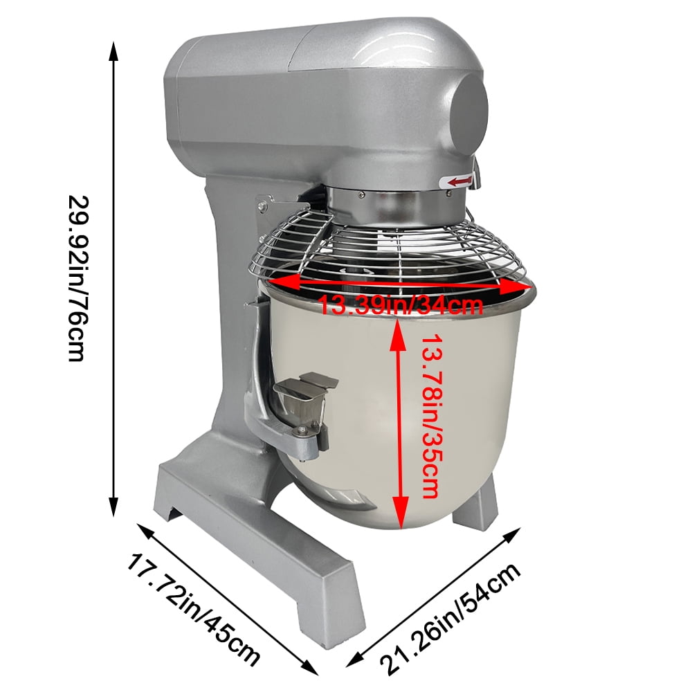 Techtongda 30L Commercial Electric Dough Mixer Blender Multifunctional Dough Mixing Machine Kitchen