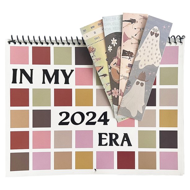 The Eras Tour Calendario Calendario de pared Papel 2024 Carteles musicales Nuevos regalos de Año Nuevo