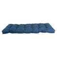 thumbnail image 3 of 55-inch by 19-inch Tufted Solid Microsuede Bench Cushion Blue-Color, 3 of 3