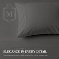 thumbnail image 6 of Máulli Collection 100% Cotton Pillow Cases Sets of 2 Queen - 400 Thread Count Cotton Standard Pillowcases, Soft Cooling Sateen Pillowcases (Dark Grey), 6 of 7