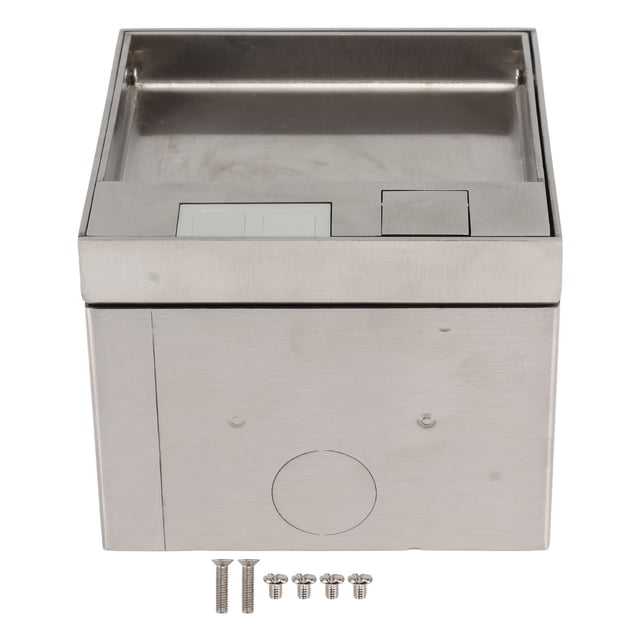 Toma de corriente de suelo de acero inoxidable para PC, elegante, impermeable, empotrada, CA 250 V