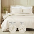thumbnail image 4 of Superior Egyptian Cotton 850 Thread Count Duvet Cover Set, Full/Queen, Ivory, 4 of 6