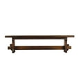 thumbnail image 2 of Artesano Home Decor - Handmade Solid Reclaimed Barn Wood Bench for Indoor Ideal for Home, Living Room,  and Restaurants (Brown) - Rustic Design 02 - 72" Width, 2 of 6