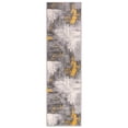 thumbnail image 2 of World Rug Gallery Bari Contemporary Abstract Art Area Rug - Yellow 2'x7', 2 of 9