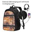 thumbnail image 2 of Disketp Hand Drawn Vintage Coffee Mochila de Viaje Estampada para Laptop con Puerto de Carga USB, Mochila Impermeable para Computadora – Regalo para Hombres y Mujeres, 2 of 7