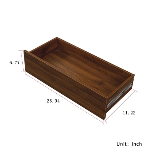 Tall Kitchen Pantry Cabinet with Pull Out Shelf, Modern Freestanding Storage Organizer with Drawers, Microwave Stand for Dining Room, Living Room, Walnut