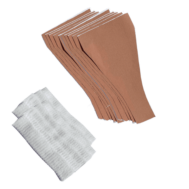 BIMEI Kit de Ruban de Rentrage « Tuck Yourself » Pré-Découpé, Ajustement Autonome, Adhésif « Skip the Line », Alternative au Gaff, Imperméable, Unisexe, Beige, 10 Pcs