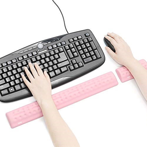 keyboard & mouse wrist rest made of memory foam nonslip rubber base