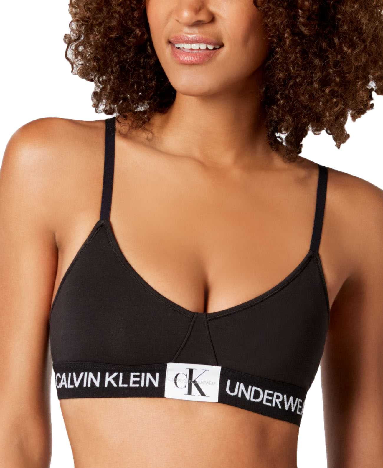 Monogram Logo Unlined Triangle Bralette 2024 www.opencircle