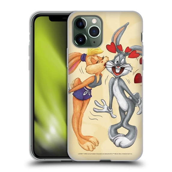 Head Case Designs Officially Licensed Looney Tunes Season Bugs Bunny And Lola Bunny Soft Gel Case Compatible with Apple iPhone 11 Pro