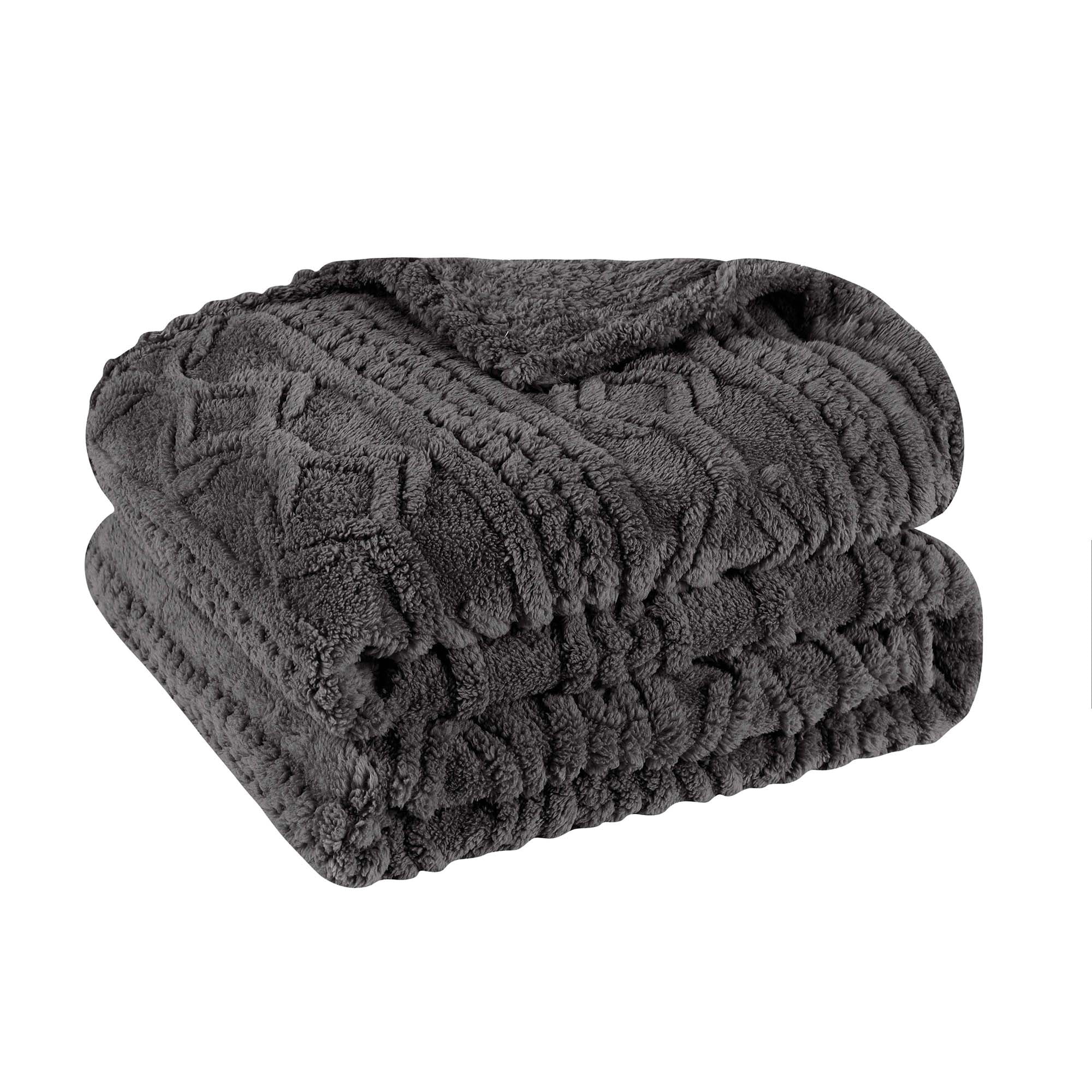 Superior Arctic Fleece Boho Knit Jacquard Blanket, Throw XL Superior Arctic Fleece Boho Knit Jacquard Blanket, Throw XL