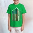 thumbnail image 2 of NIEWTR Boys Summer Basic T-Shirts Short Sleeve Soft Crewneck Tee Toddler Casual Tops for Indoor Activities and Relaxation（Green,13-14 Years), 2 of 4