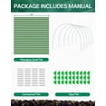 thumbnail image 2 of Greenhouse Hoops Breeze Touch para camas elevadas, 50 unidades con clips, 2 of 6