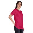 thumbnail image 2 of Inkmeso T-Shirt Basique Col Rond Femme Manches Courtes Coupe Régulière Long Tee Haut d'Entraînement, 2 of 8