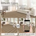thumbnail image 3 of FairOnly 2'x6' Modern Washable Runner Rugs Brown Braided Print Runner Rugs for Hallway Entryway Non Slip Laundry Rug, 3 of 7