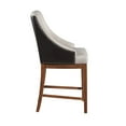 thumbnail image 4 of ACME Gilsea Wood/Fabric/Leather Counter Height Chair in Brown (Set of 2), 4 of 5