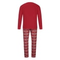 thumbnail image 4 of Odeerbi Christmas Pajamas For Family Matching Outfits Men Fashion Print Long Sleeve Top Pants Suit Wear Dad, 4 of 9