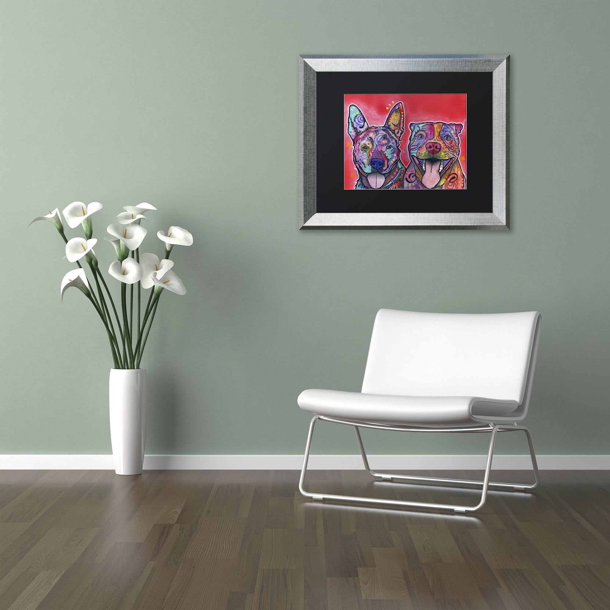 Trademark Fine Art "Latte Hijiki" Canvas Art by Dean Russo, Black Matte, Silver Frame