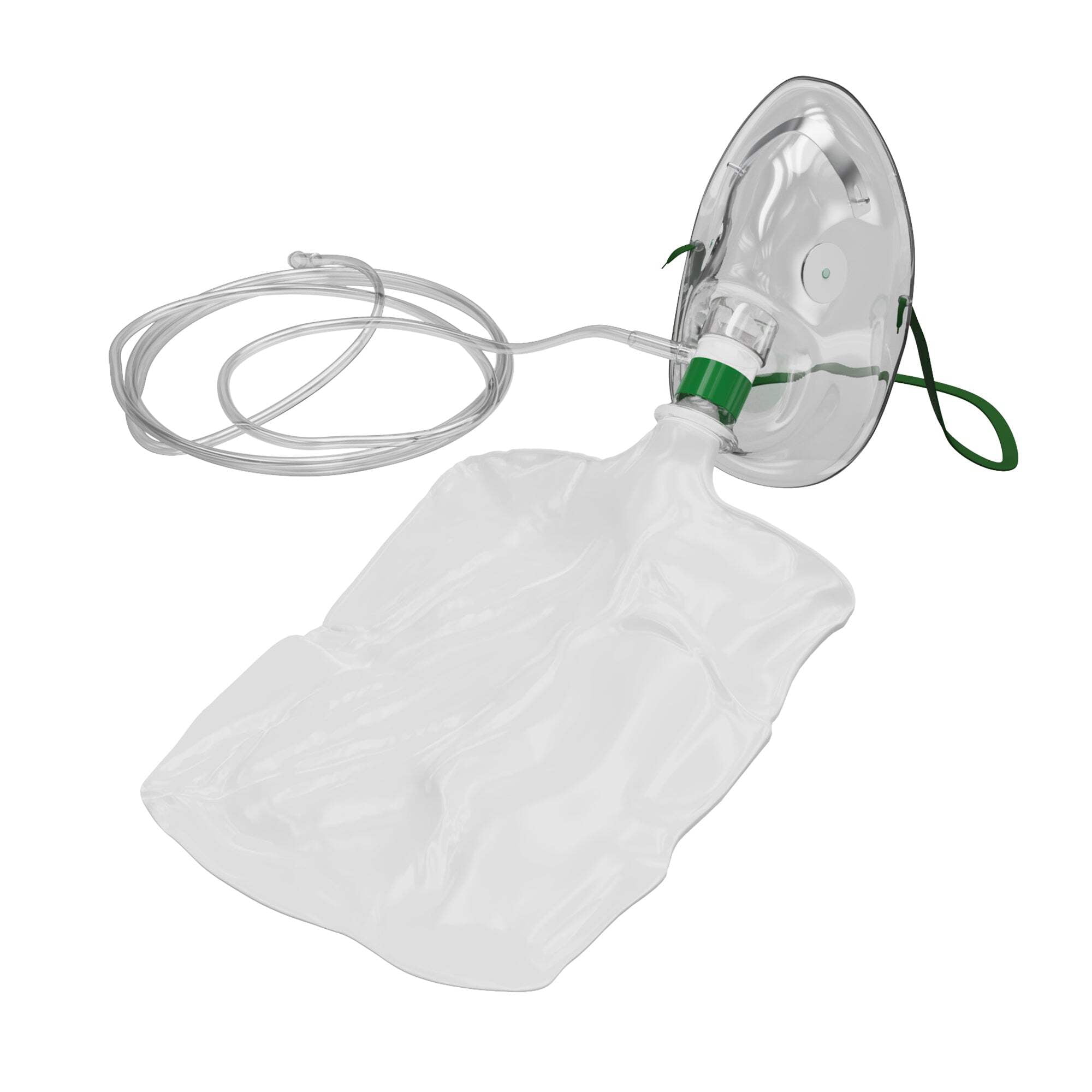 Endure Industries High Oxygen Concentration Delivery Elongated Non-Rebreathing Oxygen Mask,(Pack of 5), Rebreather Oxygen Mask (Adult Size)