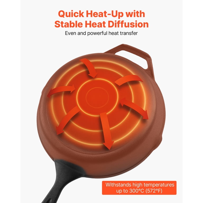 Kffkff 4-Piece Cast Iron Skillet Set with Silicone Handles photo 5