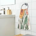 thumbnail image 3 of Yayeee 2 Pack Hand Towels for Bathroom 100% Cotton 16" x 28" Soft Absorbent Kitchen Towel, Hand Drawn Floral, 3 of 7