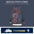 thumbnail image 5 of FORMRS School Backpack 17" Student Travel Bag with Laptop Compartment, Vibrant Blooming Flowers, 5 of 7