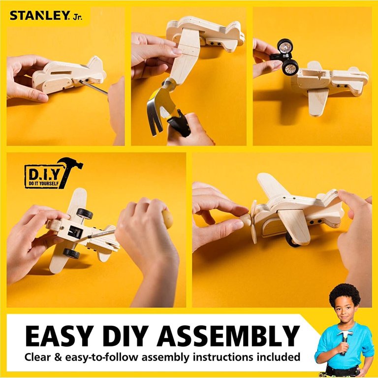  Stanley Jr DIY Toolbox Kit for Kids - Easy to Assemble