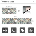 thumbnail image 3 of Yayeee Faucet Mat for Kitchen Sink 14.7" Diatomite Long Splash Guard Pad, Green Art Pattern, 3 of 7