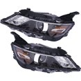 thumbnail image 2 of FETCOI For 2015 2016 2017 2018 2019 2020Chevy Impala Halogen Headlights Assembly, Driver and Passenger Side OE Replacement Headlamp Left+Right Front Headlights (9012 Bulb) - Pair Set, 2 of 7