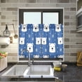 thumbnail image 4 of Yayeee Kitchen Curtains Tier Pair Light Filtering 27"x24" Rod Pocket Short Cafe Window Panel, White Polar Bear, 4 of 7