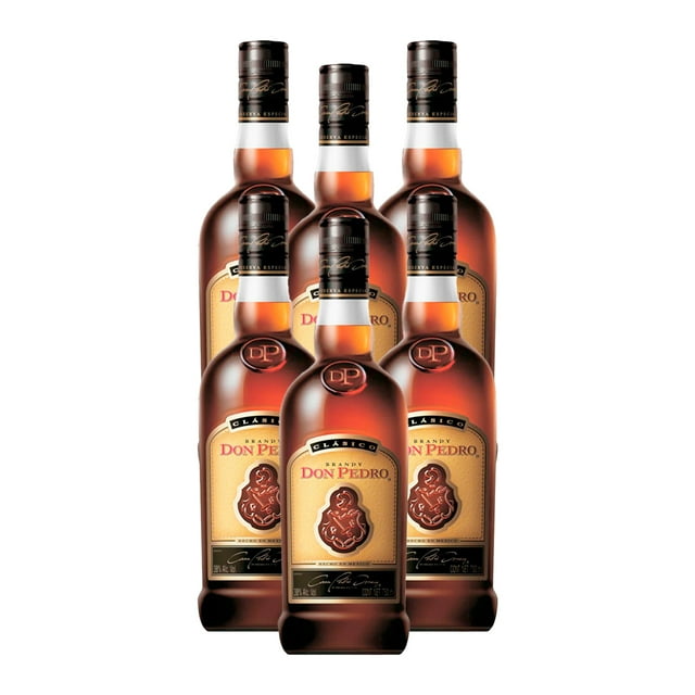 PACK DE 6 BRANDY DON PEDRO CLASICO 750ML Don Pedro Don Pedro/ Brandy / Bebida