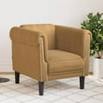 thumbnail image 1 of vidaXL Indoor Sofa Chair - Brown Faux Suede Leather, 1 of 5