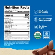 Nutricost Organic Whey Protein Concentrate, Double Chocolate Flavored, (1LB) - Gluten-Free, Non-GMO