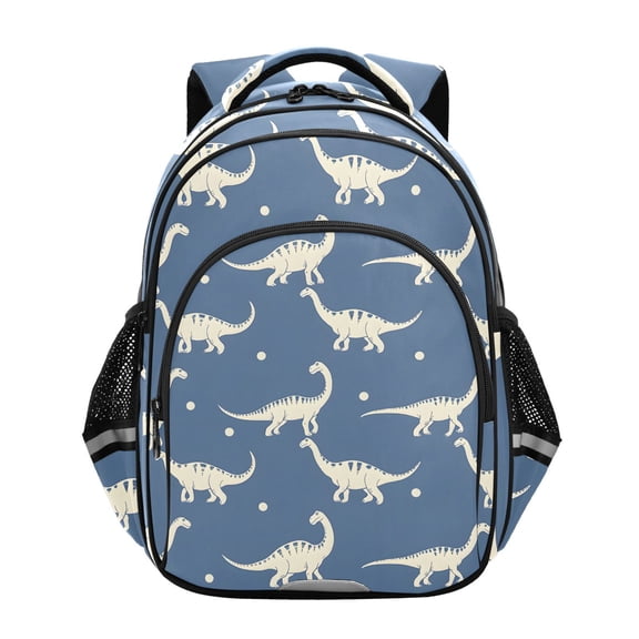ALAZA Dinosaur Silhouettes Blue School Backpack Elementary Bag Bookbag Travel Rucksack