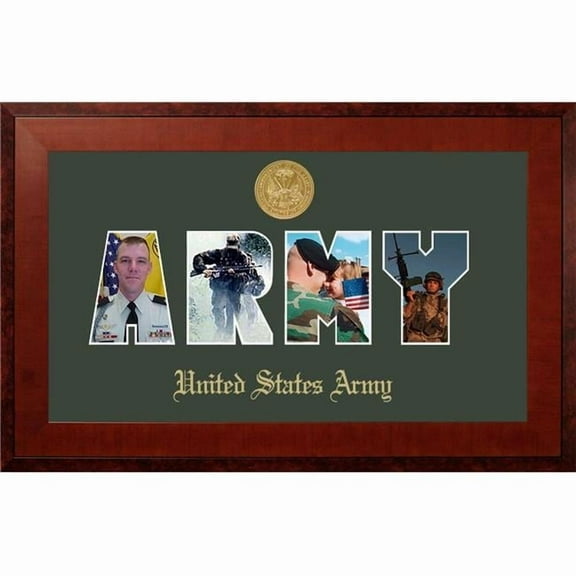 Campus Images ARSSHO001S Patriot Frames Army Collage Photo Honors Mahogany Frame with Gold Medallion