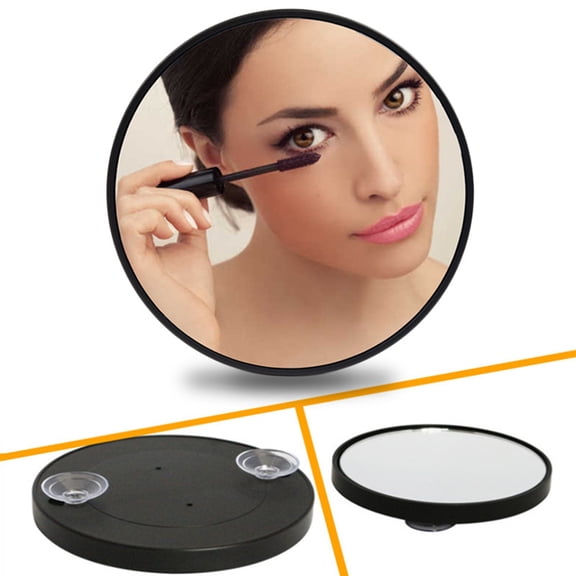 Meoldis 30X Magnifying Mirror with Suction Cup - Detachable Hand‑Held Makeup Mirror & Tweezers, for Bathroom & Travel