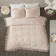 thumbnail image 7 of Home Essence Cecily Tufted Cotton Chenille Medallion Fringe Coverlet Set, 7 of 7